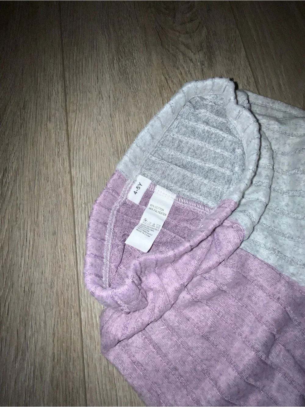Amazon Girls Colorblock Hoodie & Leggings Set - White, Pink, Gray
